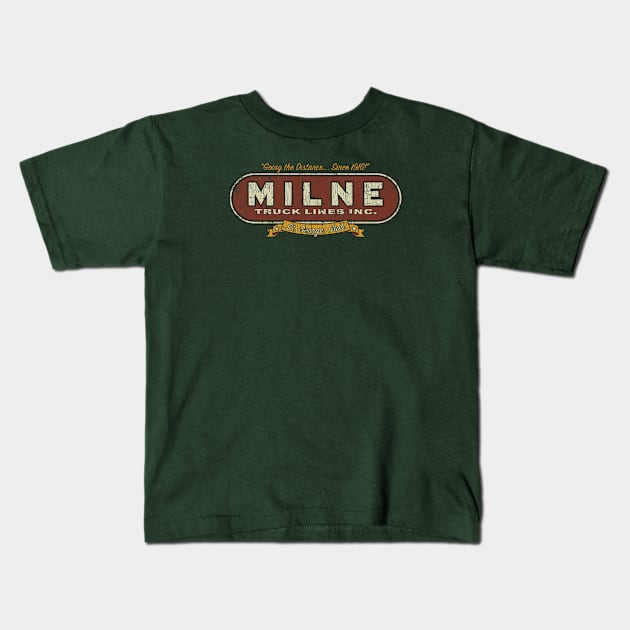 Milne Truck Lines 1916 Kids T-Shirt by JCD666